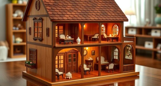 premium wooden dollhouse sets
