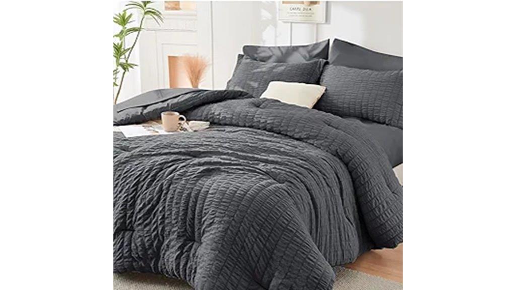 queen comforter seersucker set