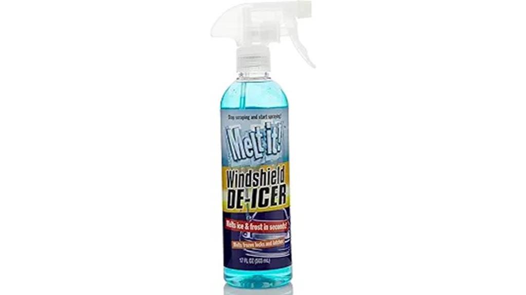 quick windshield de icing solution