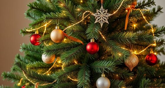 realistic pre lit christmas trees