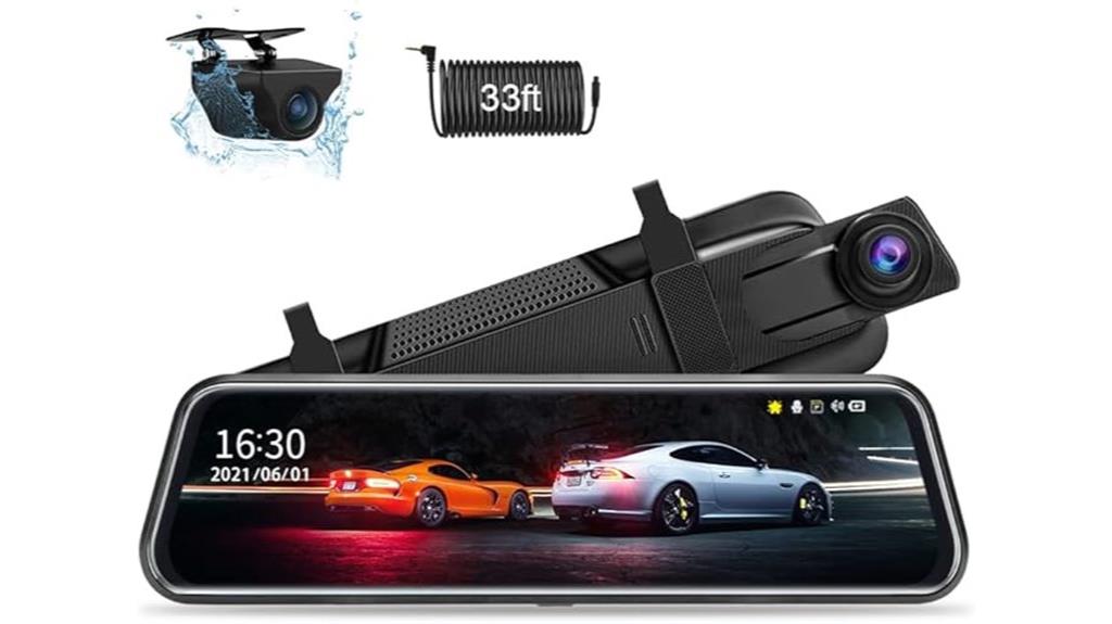 rear view mirror dash cam