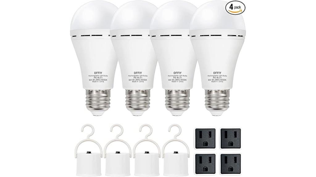 rechargeable led bulb set