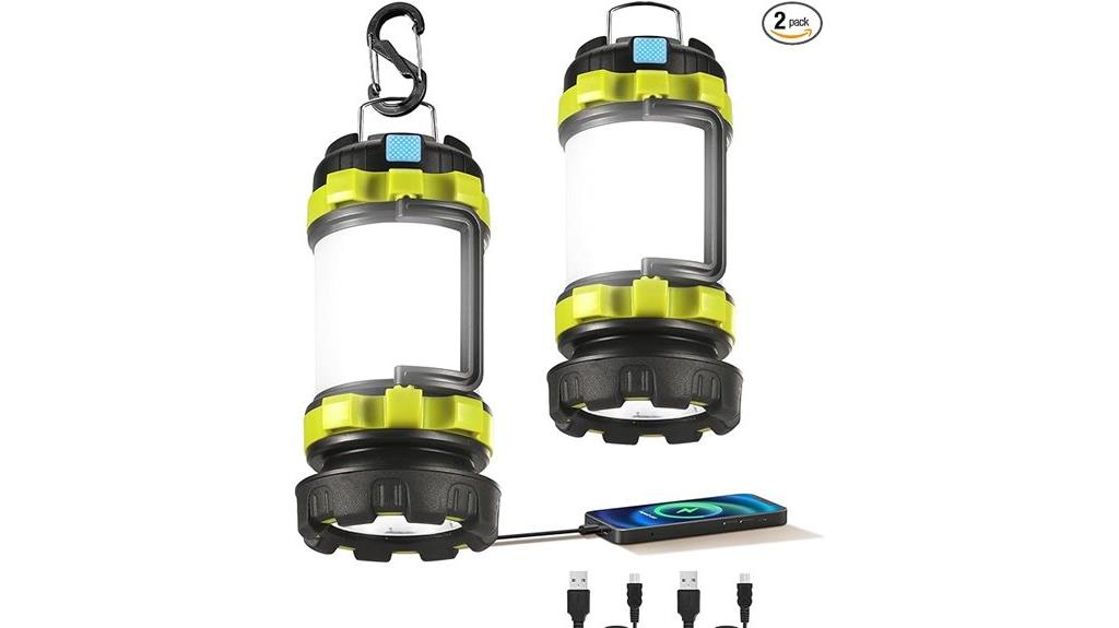 rechargeable led lanterns pack