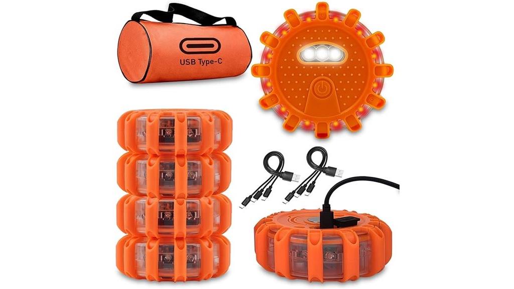 rechargeable usb led flares