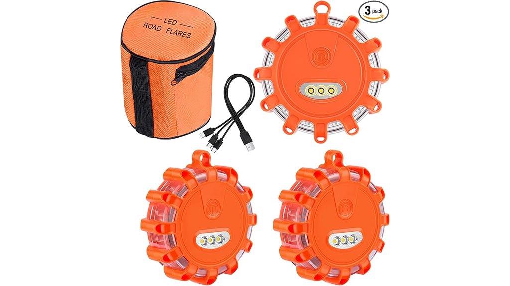 rechargeable usb led flares