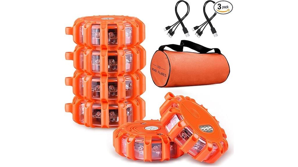 rechargeable usb led flares