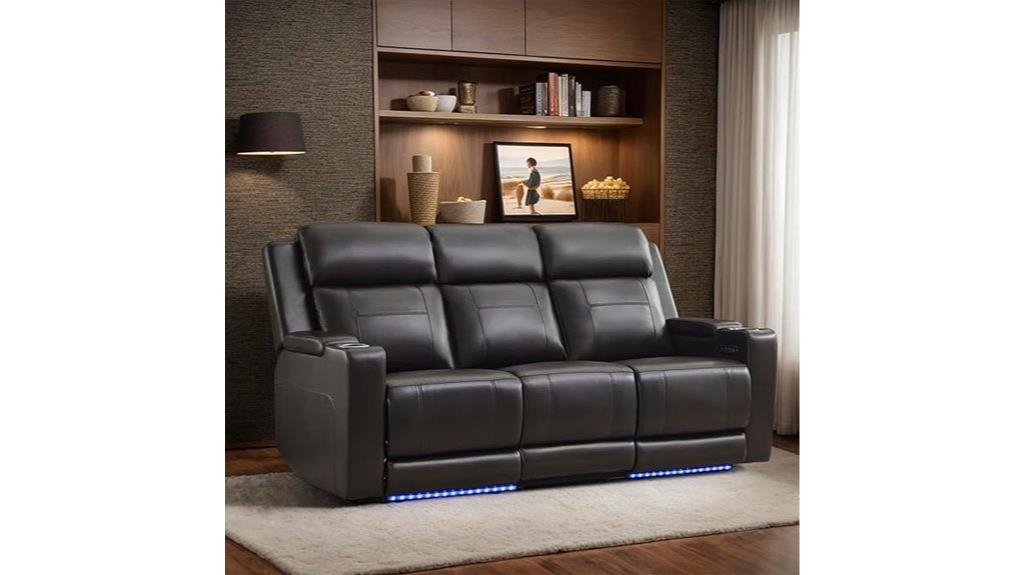 reclining sofa with storage