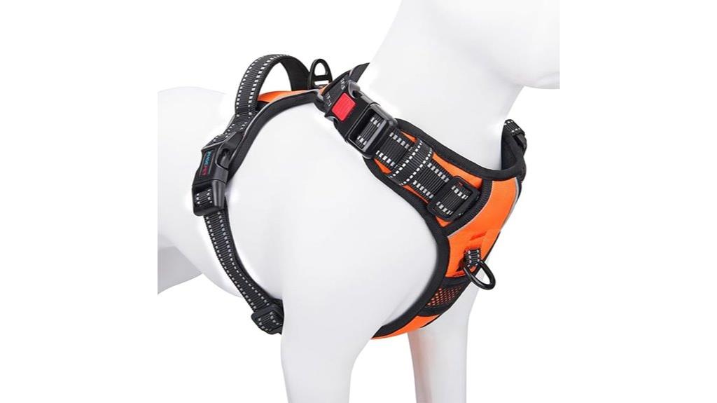 reflective large breed harness