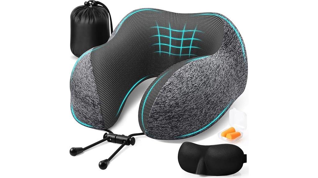 removable cover travel pillow