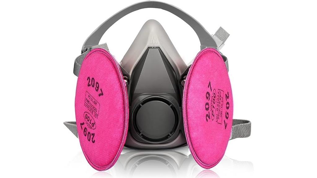 reusable half face respirator