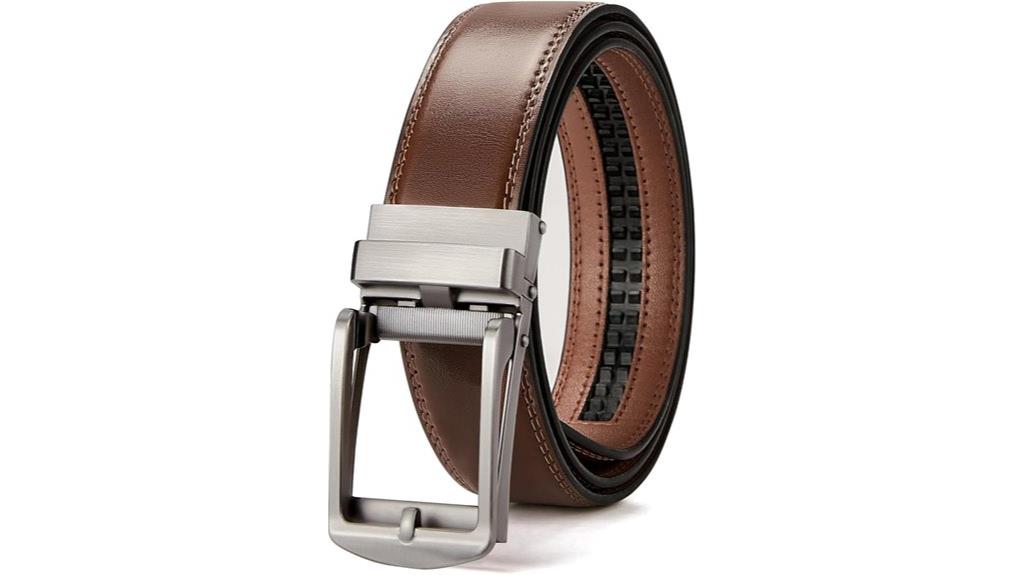 reversible leather belt