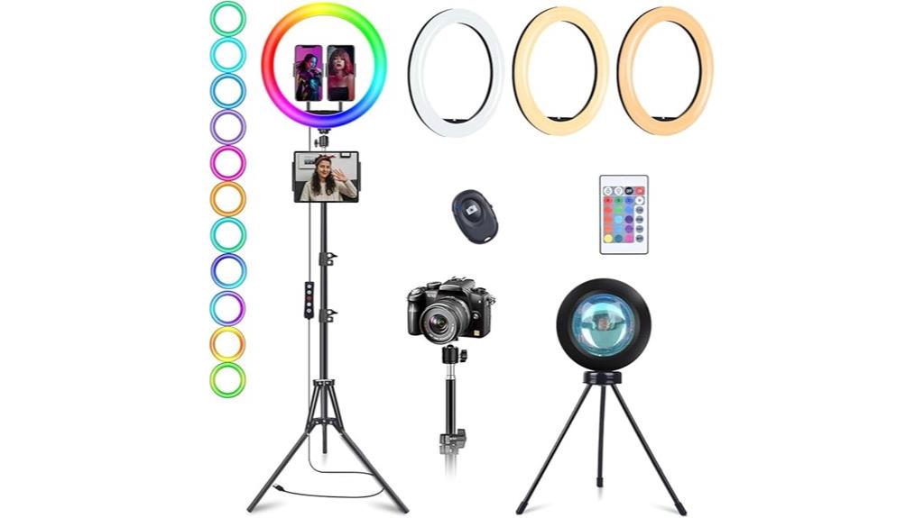rgb selfie ring light