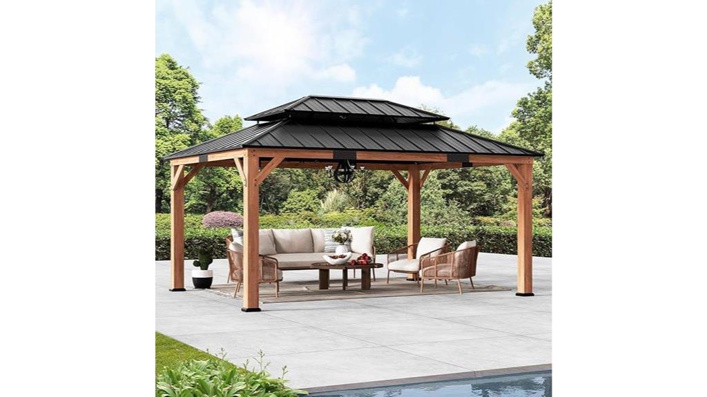 rosewood shade gazebo