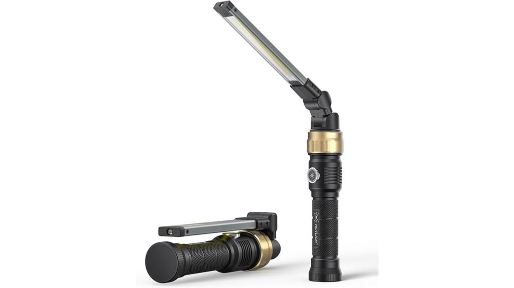 rotatable foldable rechargeable light