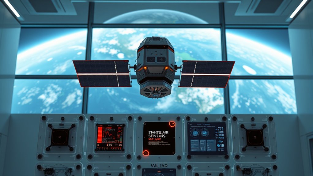 satellite enhanced indoor air monitoring