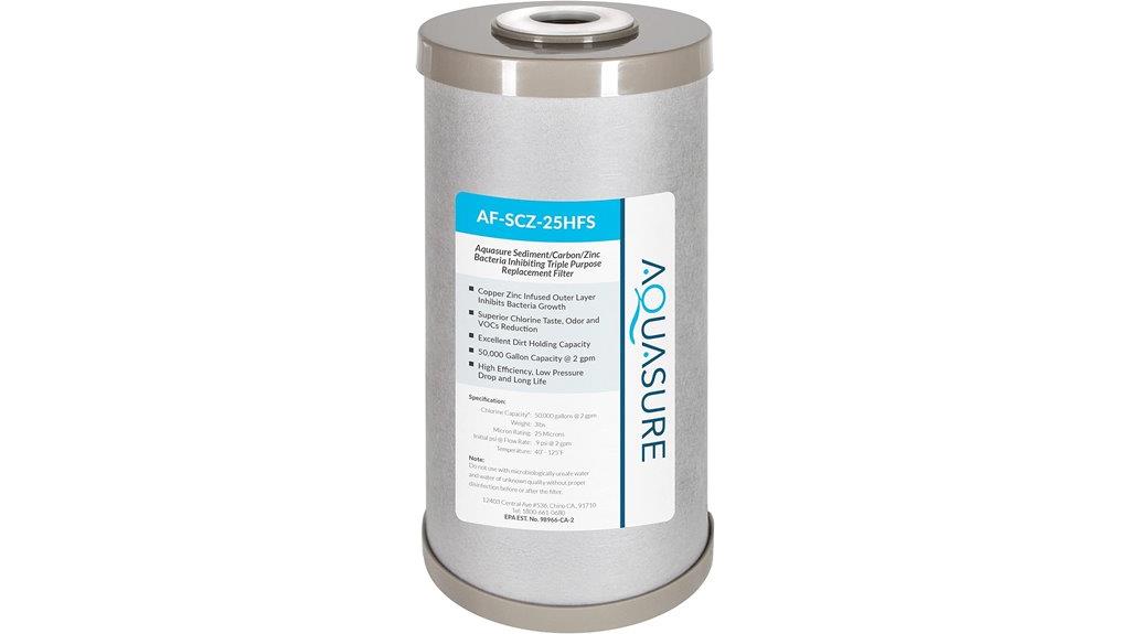 sediment carbon zinc filter