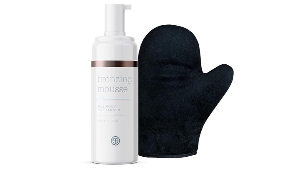 self tanner mousse with applicator