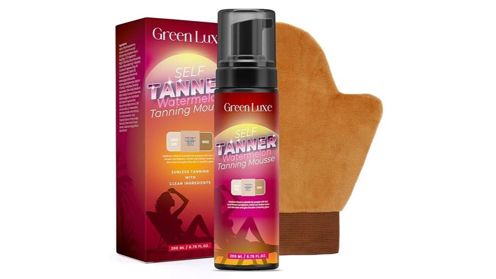 self tanning mousse kit