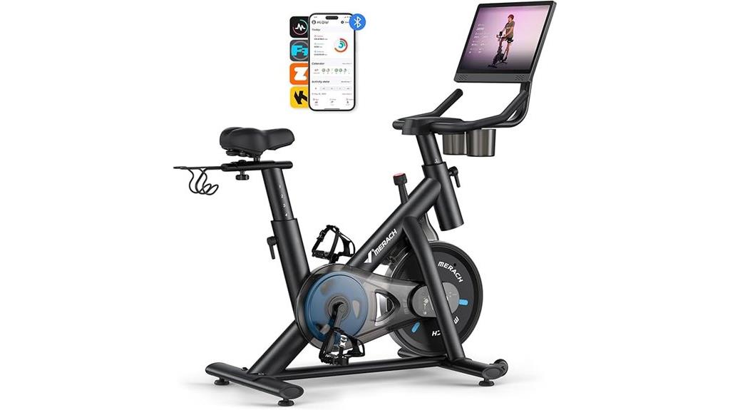silent app connected exercise bike