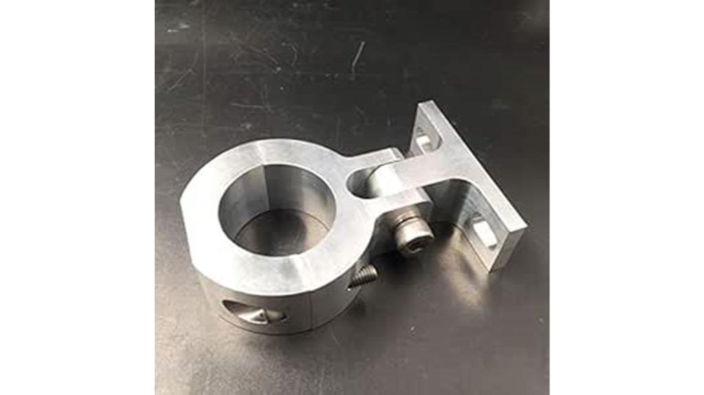 silver cnc motor mount