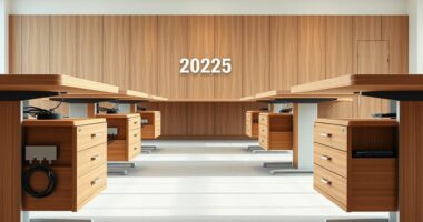 sit stand desks with cable drawers
