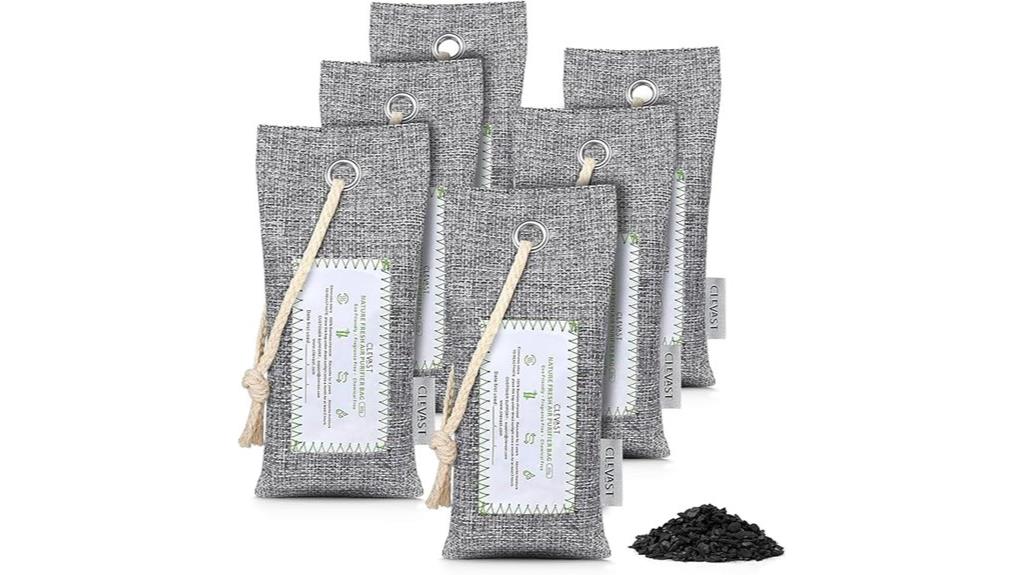 six pack bamboo charcoal bags