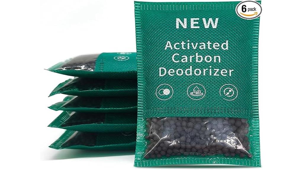 six pack charcoal odor absorbers