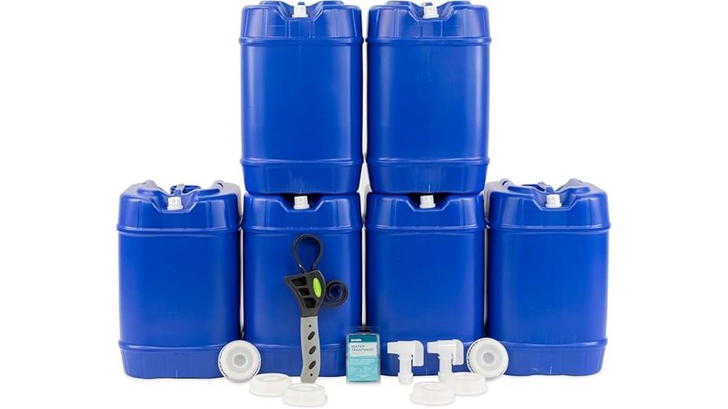 six pack water storage