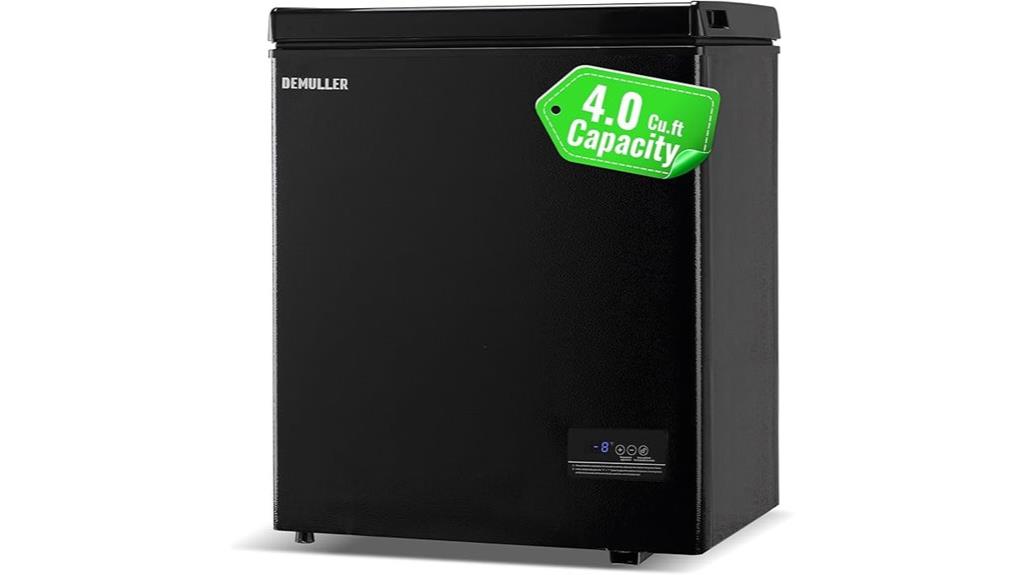 small electronic chest freezer