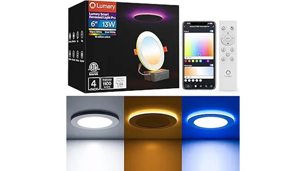 smart 6 inch recessed lights