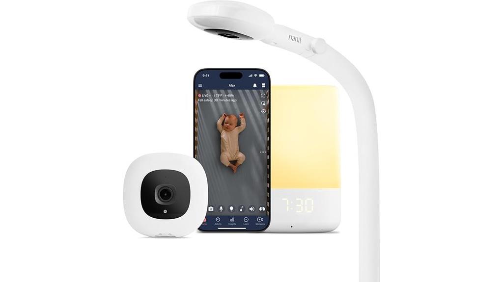 smart baby monitor with wall mount