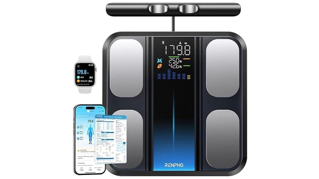 smart body scale with electrodes