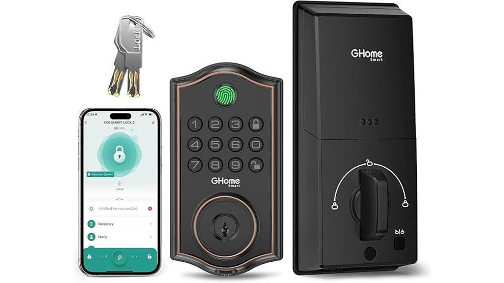 smart fingerprint front lock