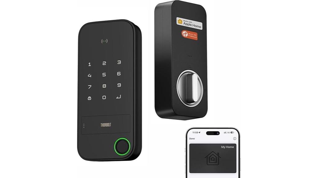 smart fingerprint keypad lock