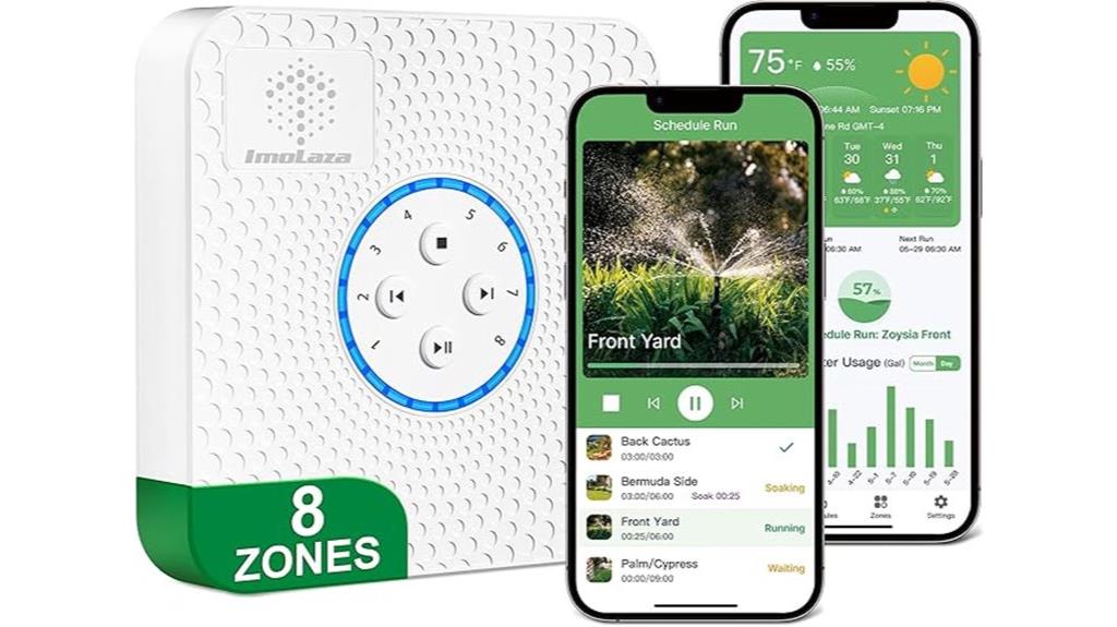 smart sprinkler app control