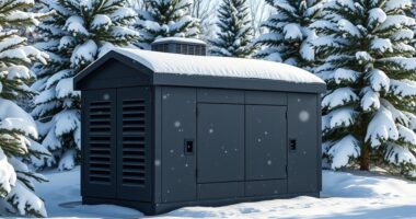 snow proof generator enclosures
