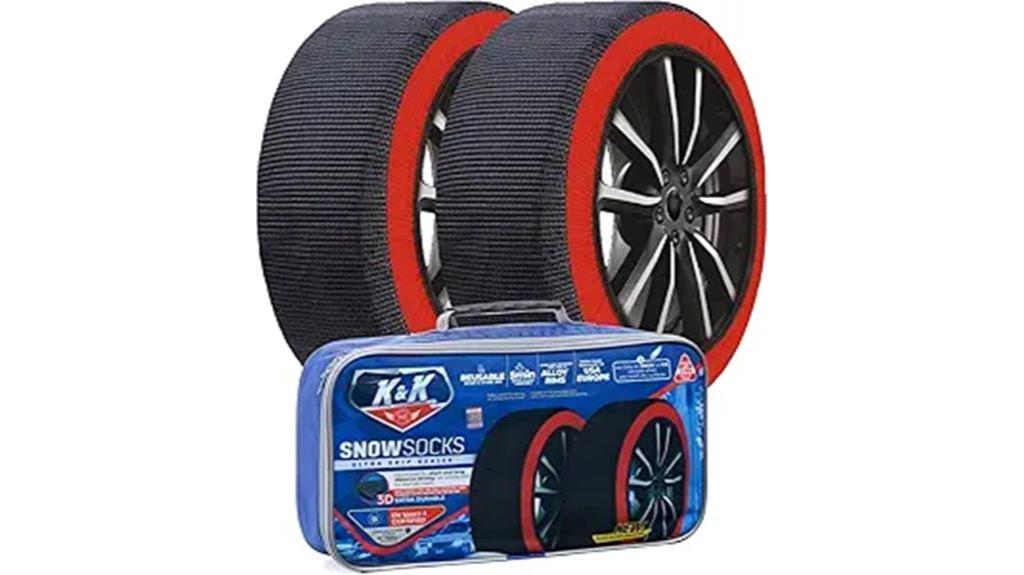 snow tire traction socks