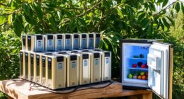 solar powered refrigerator battery options