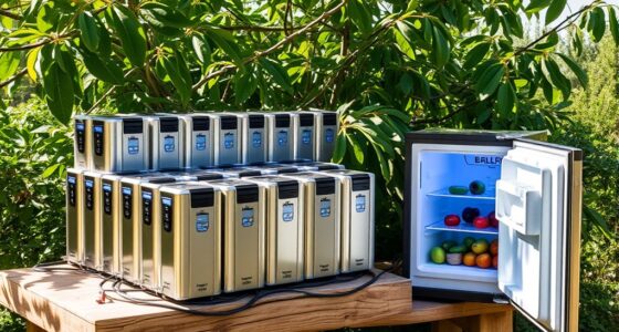 solar powered refrigerator battery options