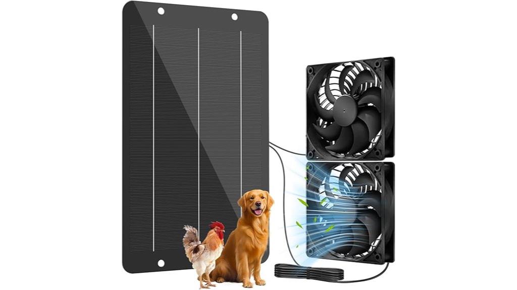 solar powered waterproof fan