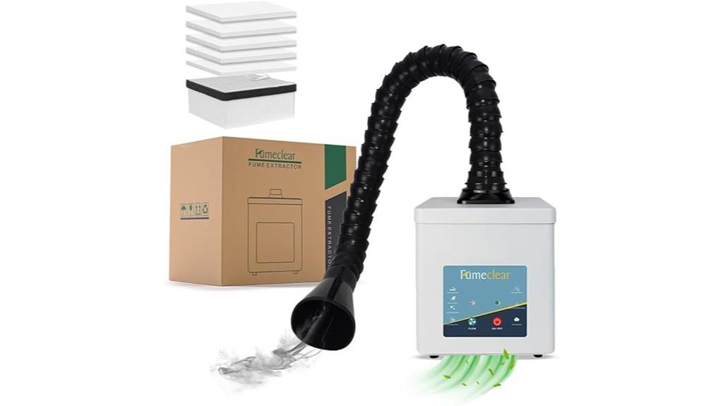 solder fume extraction device