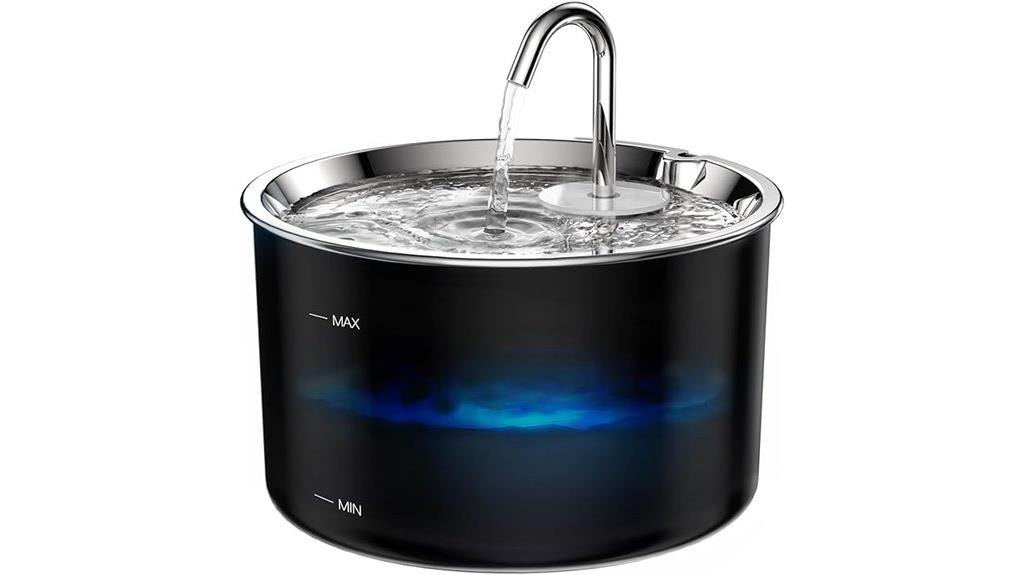 stainless steel pet fountain