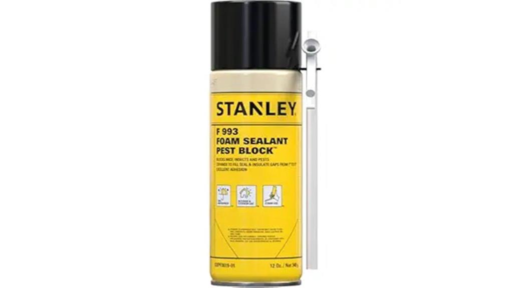 stanley f993 foam sealant