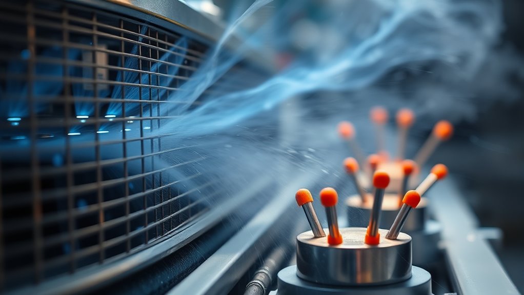 static charge based air cleaning