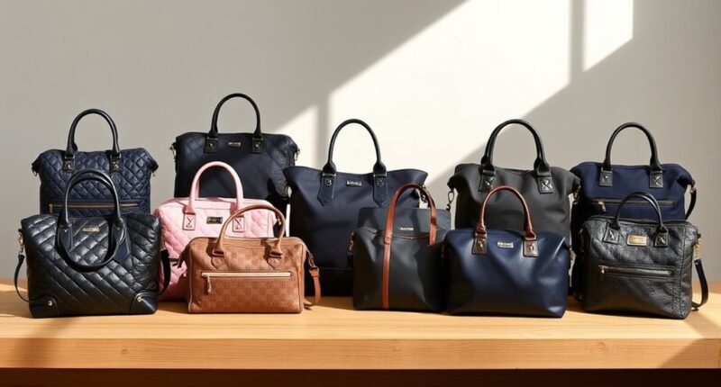 stylish functional diaper bags