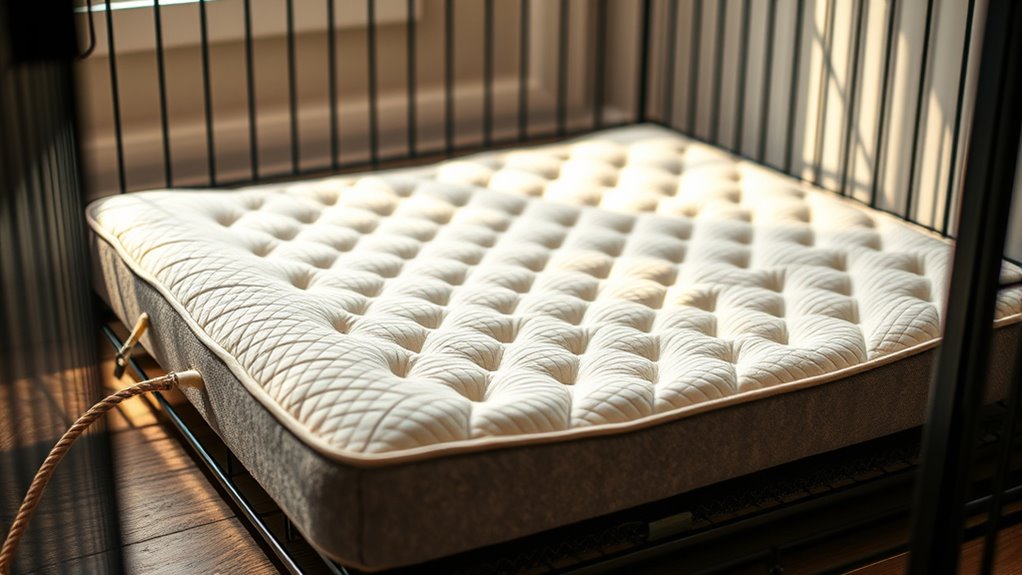 supportive waterproof crate pad