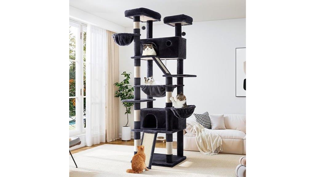 tall multi level cat tree
