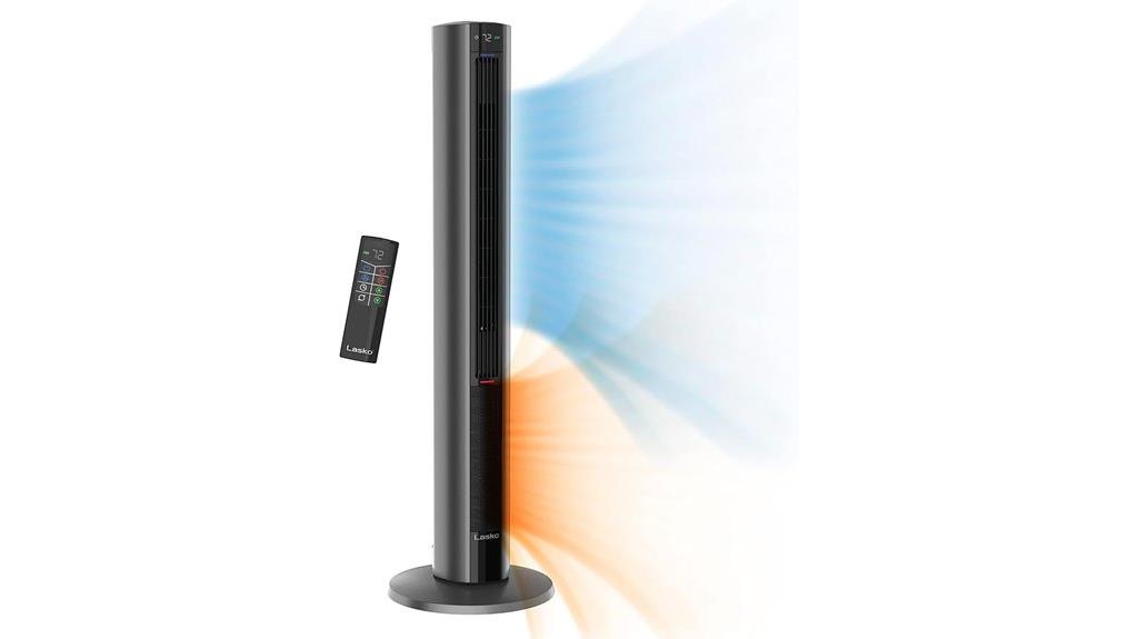 tall oscillating heater fan