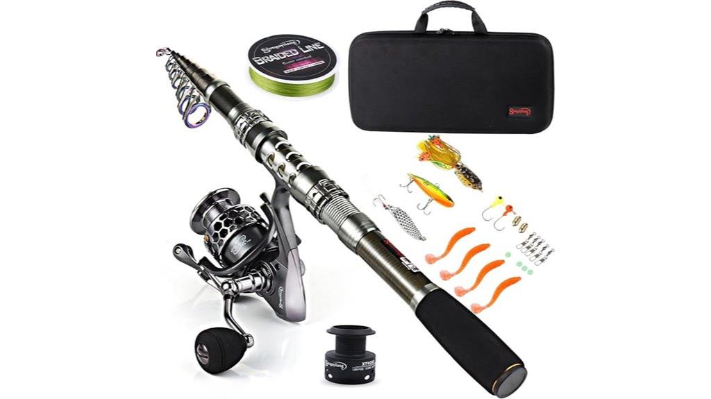 telescopic fishing combo