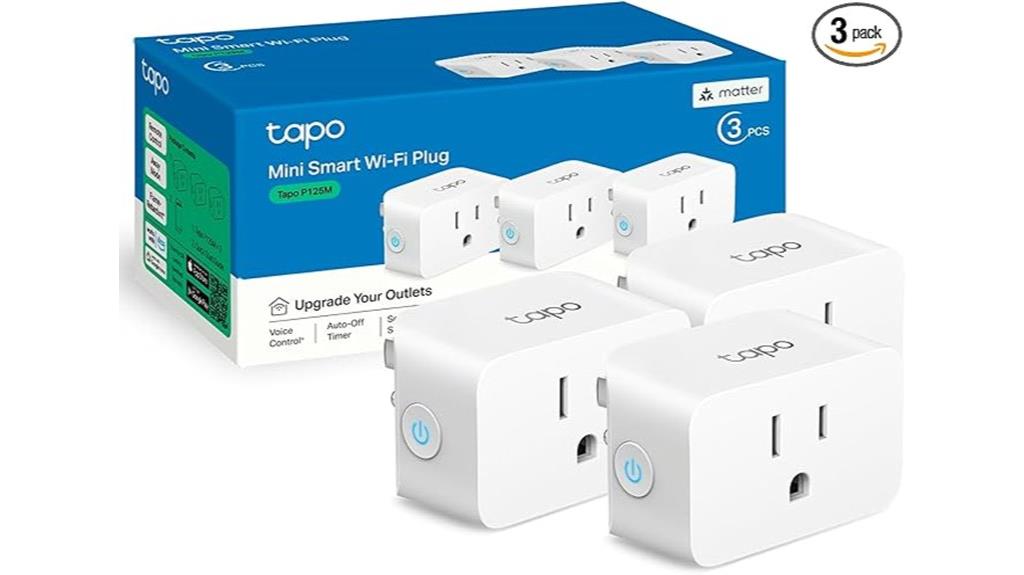 three pack wi fi smart plugs